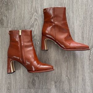 Cognac Sam Edelman Ankle Boots
